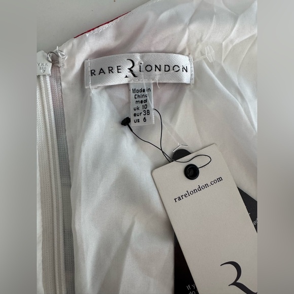 NWT | Rare London | Rose Petal Detail Maxi Dress | Sz 6 - Picture 10 of 13